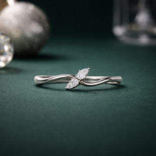 Sylphira Twistwing Silver Ring