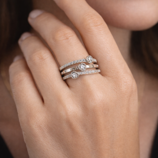Celestia Spiral Trio Ring - Image 4