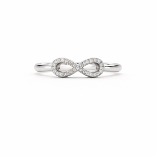 Eterna Gleam Infinity Silver Ring