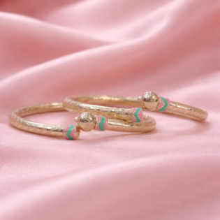 Rangriti Silver Kada Bracelet