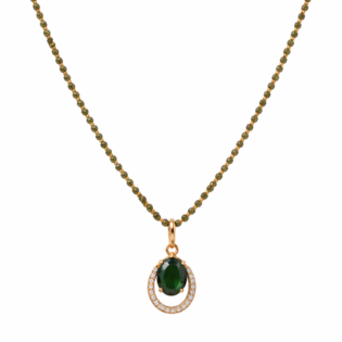 Vanya Emerald Halo Mangalsutra - Image 3