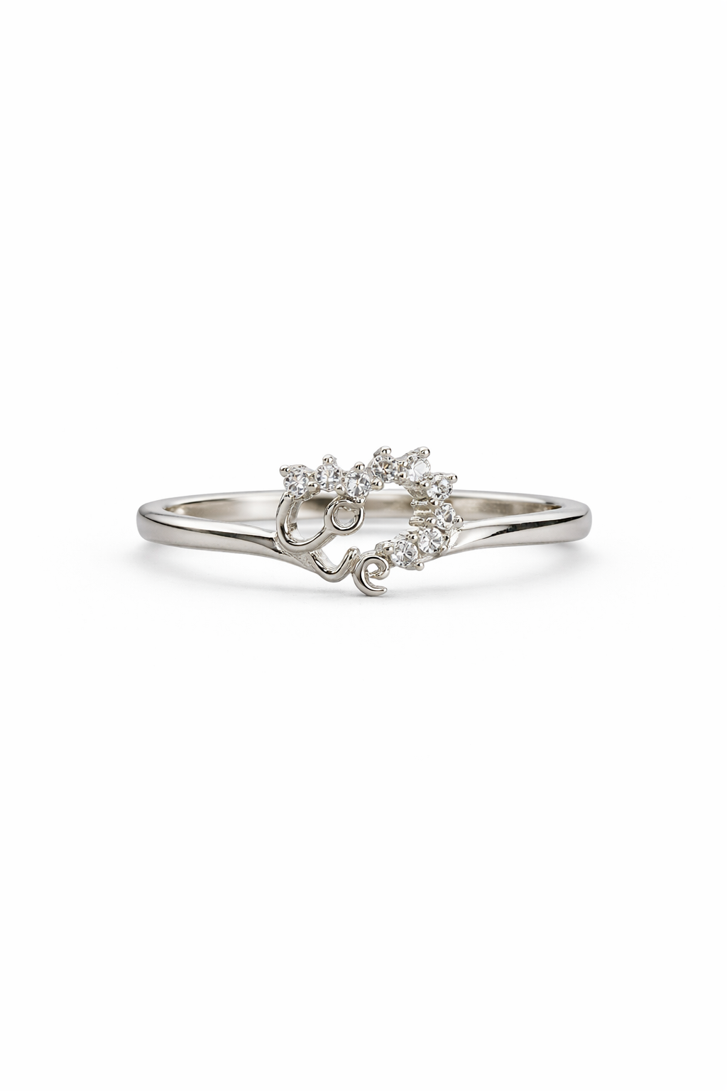 Luna Bloom Silver Wreath Ring