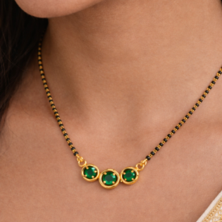 Triveni Harita Mangalsutra (Silver Finish) - Image 4