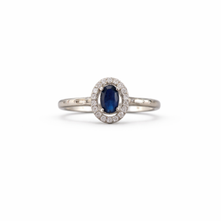 Midnight Aurelia Halo Ring