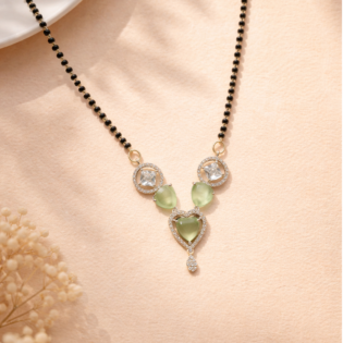 Amrita Green Heart Mangalsutra