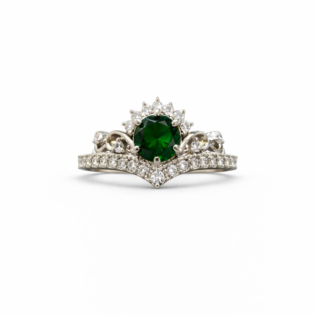 Emerald Crown Royale Ring