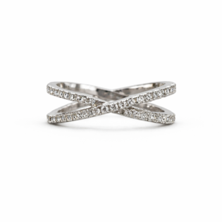 Eternal Crisscross Spark Ring