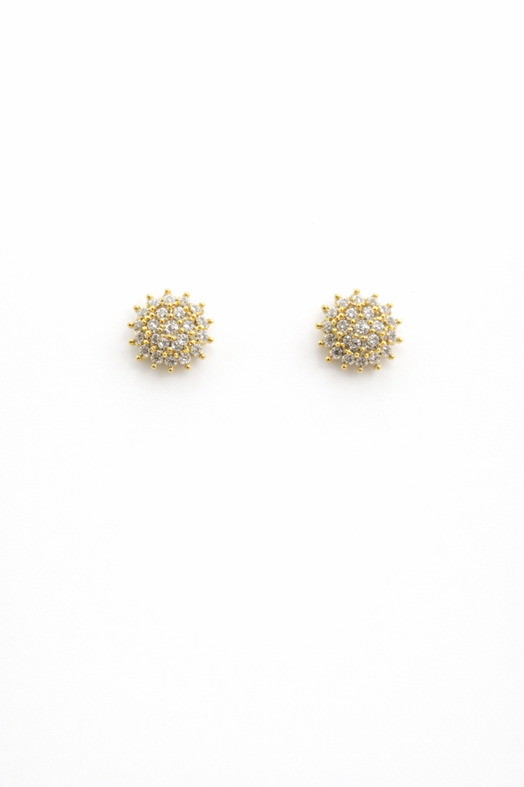 Silver Solara Bloom Stud Earrings