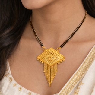 Rajwada Shobha Mangalsutra (Gold Plated) - Image 2