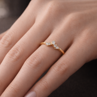 Solaria Crest Promise Silver Ring - Image 2