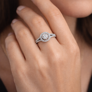 Lunara Halo Embrace Ring - Image 2