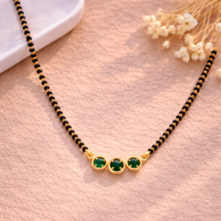 Triveni Harita Mangalsutra (Silver Finish)