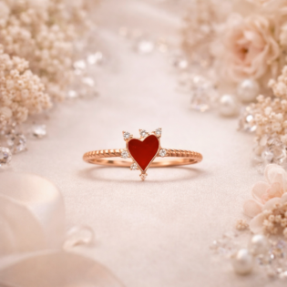 Scarlet Heart Royale Silver Ring