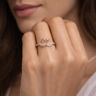 Eternal Swanheart Silver Ring - Image 2