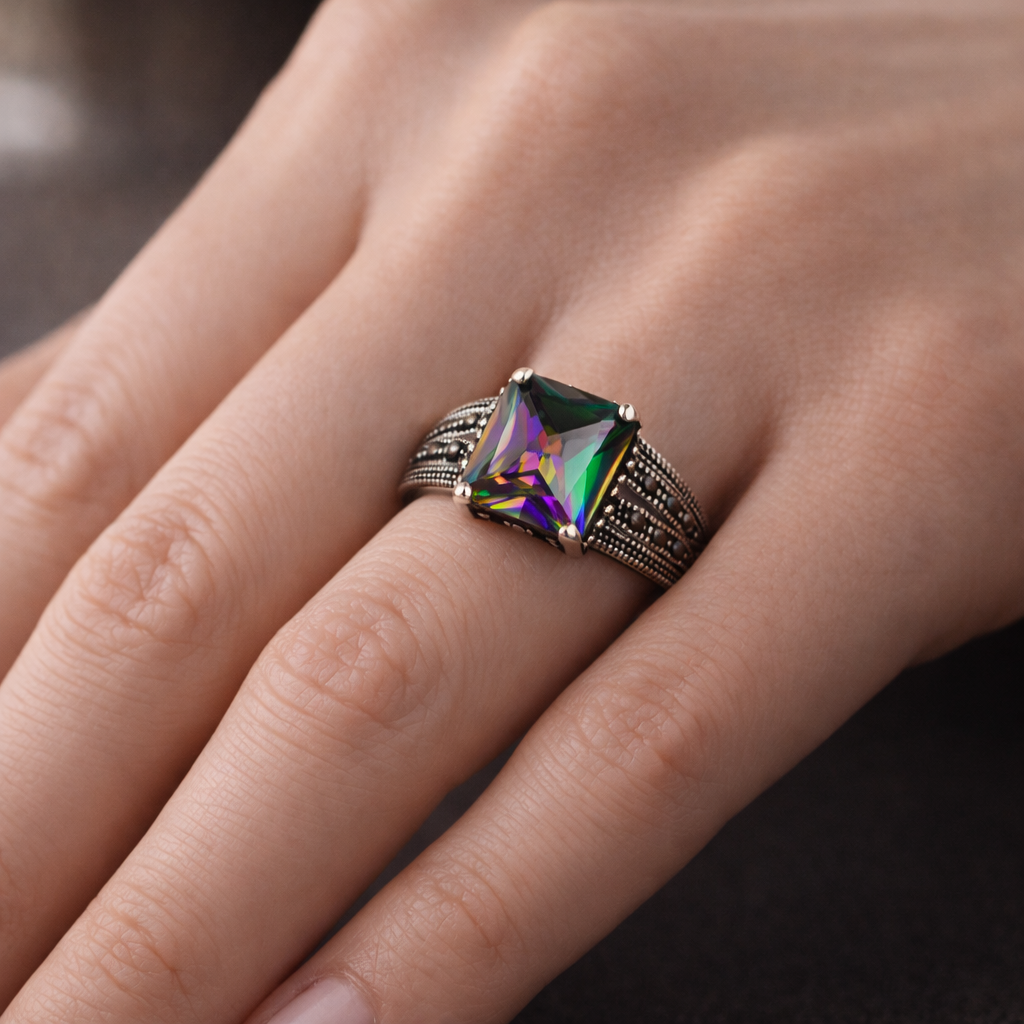 Prismara Eclipse Sovereign Silver Ring - Image 2