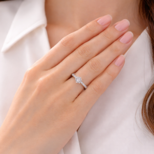 Celestial Bloom Silver Ring - Image 2
