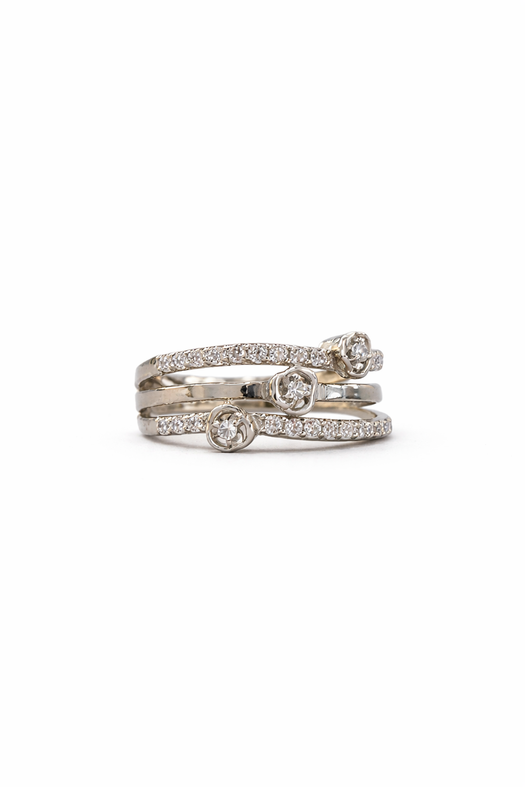 Celestia Spiral Trio Ring