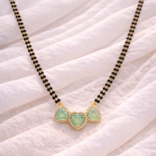 Triveni Hridaya Mangalsutra (Silver Finish)