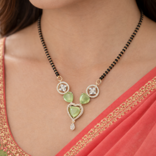 Amrita Green Heart Mangalsutra - Image 2