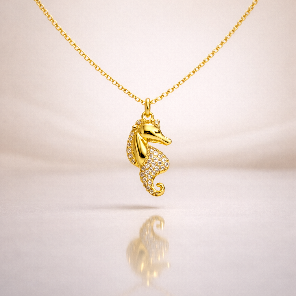 Ocean Crest Seahorse Pendant - Image 3