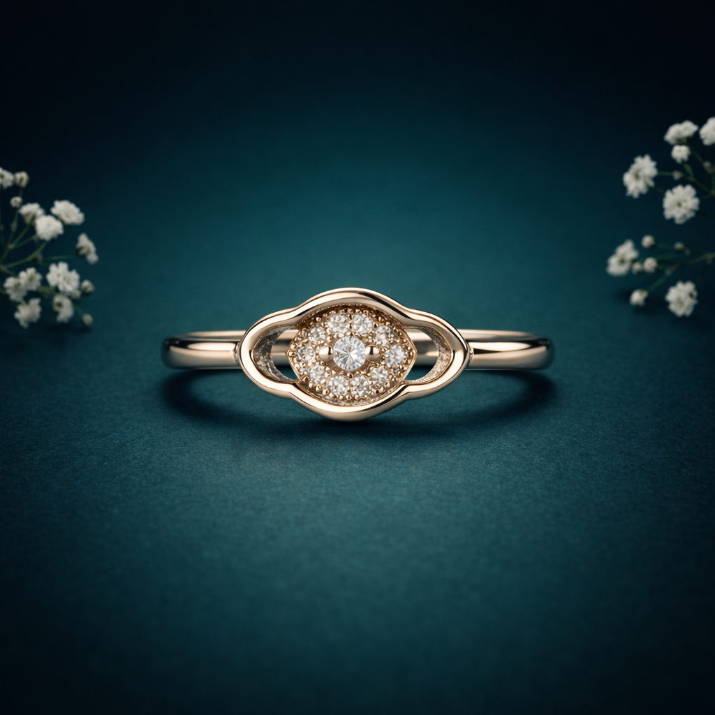 Celestia Bloom Radiance Silver Ring