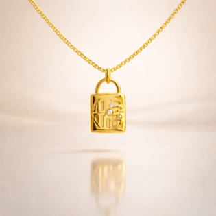 Golden Promise Lock Pendant - Image 3