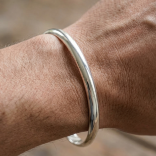 SwarnaSootra Classic Silver Kada - Image 2