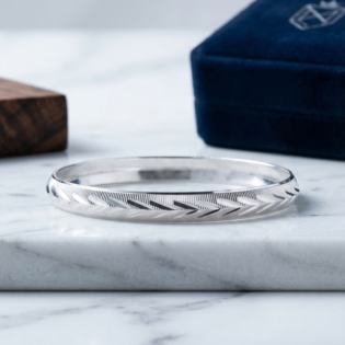 Kanakveer Heritage Silver Kada
