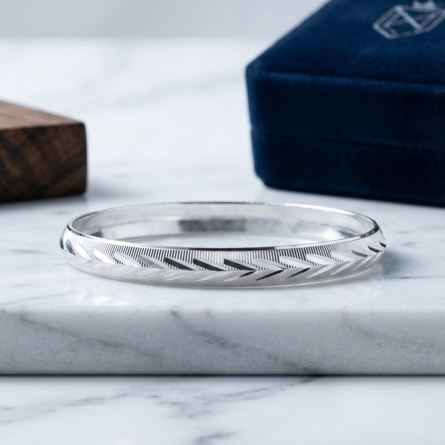 Kanakveer Heritage Silver Kada