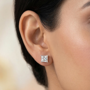 Celestia Prism Solitaire Stud Earrings - Image 2