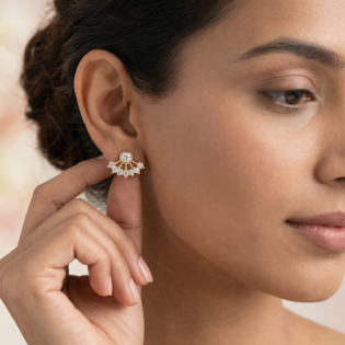 Aurielle Suncrest Silver Studs - Image 6