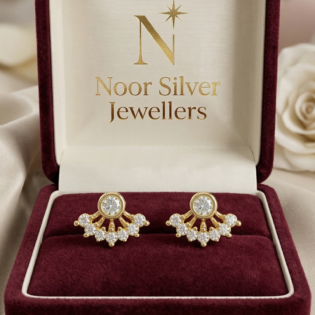 Aurielle Suncrest Silver Studs - Image 3
