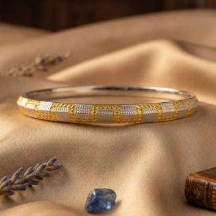 Rajpath Mosaic Silver Kada