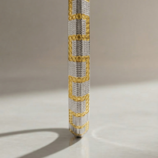 Rajpath Mosaic Silver Kada - Image 3