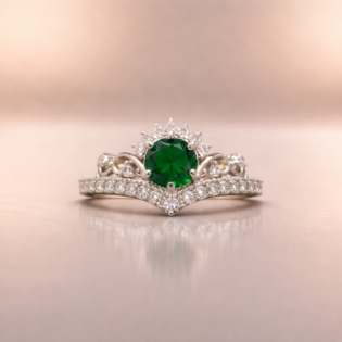 Emerald Crown Royale Ring - Image 3