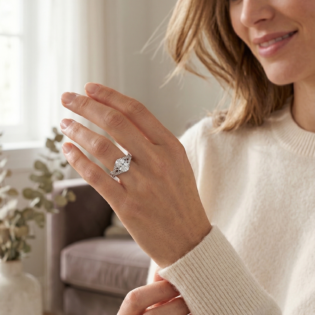 Crystal Embrace Solitaire Ring - Image 5