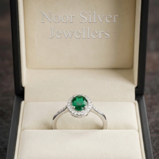 Emerald Radiance Halo Ring - Image 4