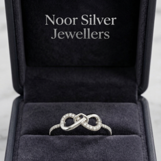 Infinity Embrace Silver Ring - Image 4