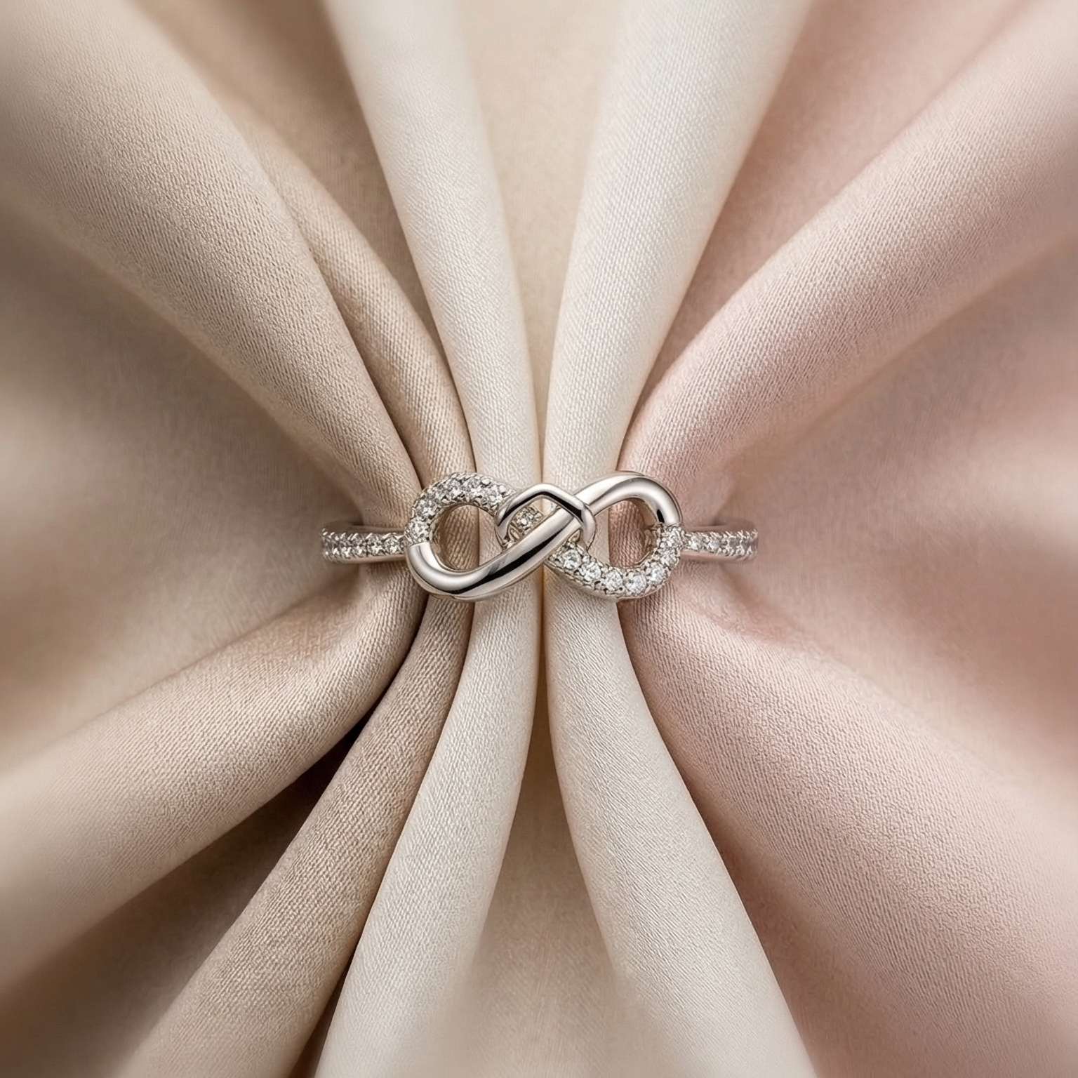 Infinity Embrace Silver Ring