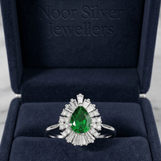 Emerald Radiance Halo Ring - Image 5