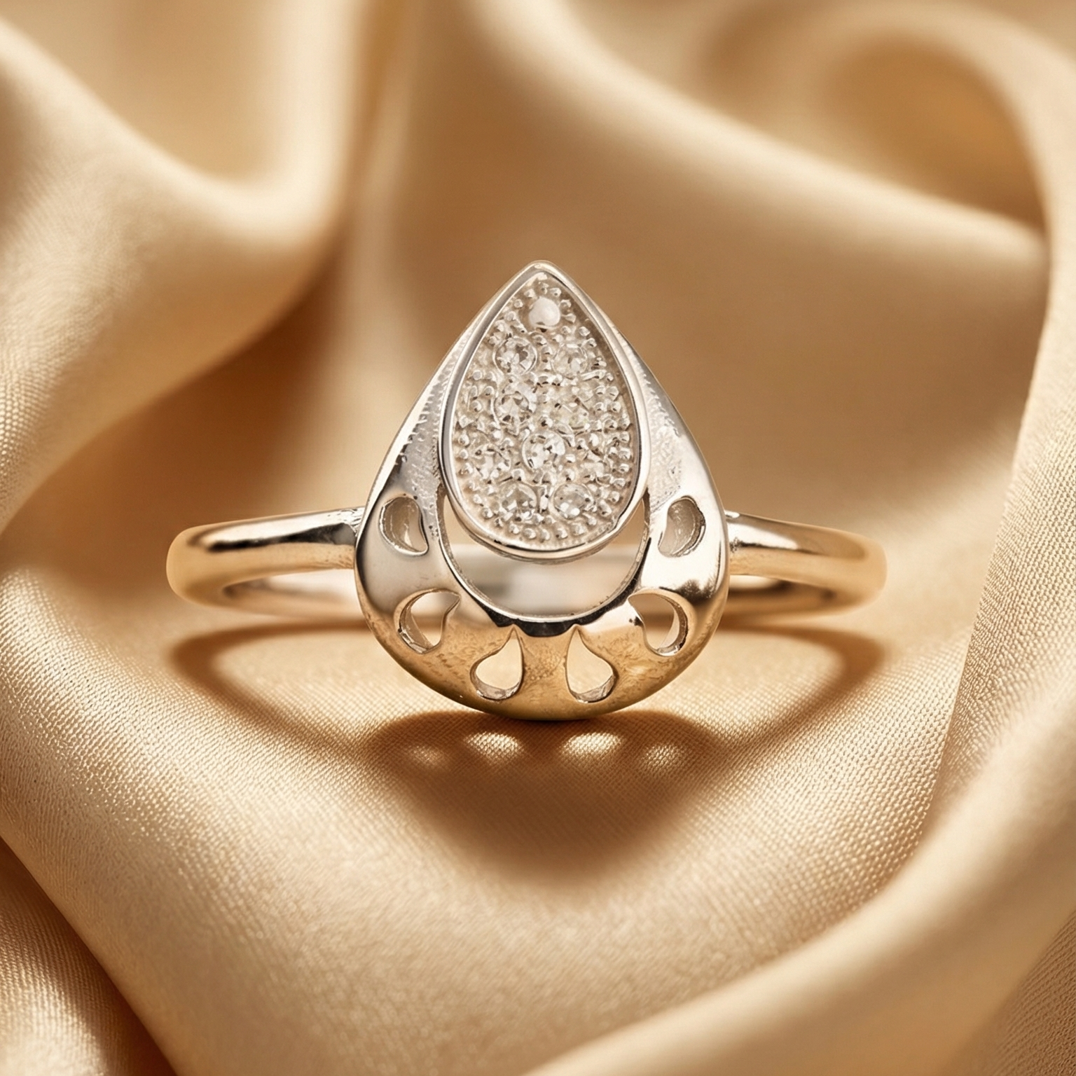 Dewdrop Silver Ring