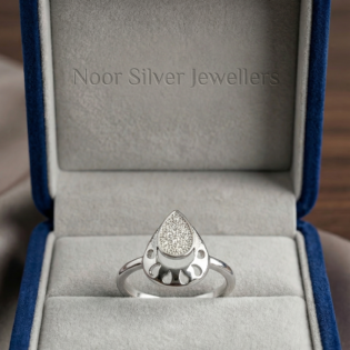 Dewdrop Silver Ring - Image 4