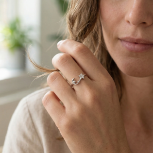 Celestial Wish Silver Ring - Image 5