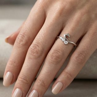 Silver Serpent Grace Ring - Image 4