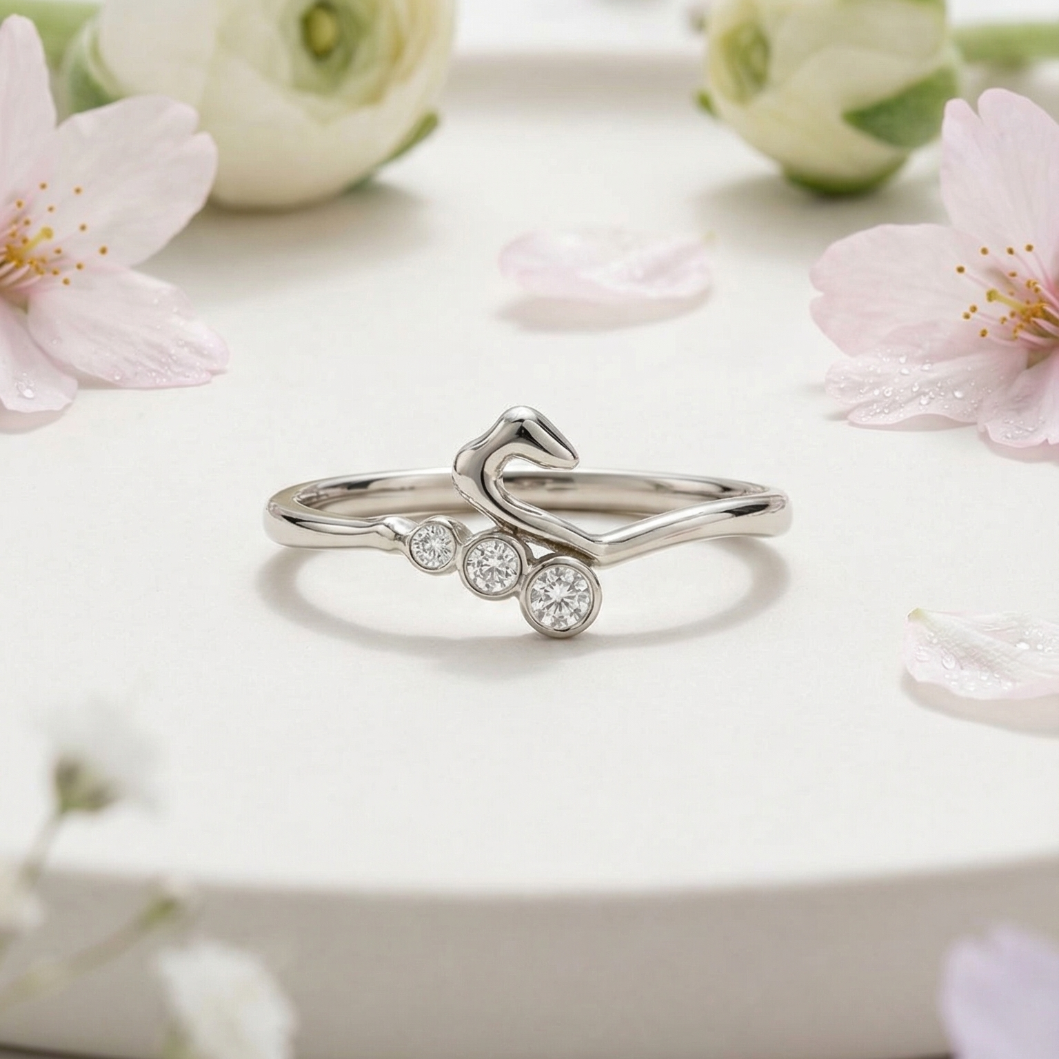 Silver Serpent Grace Ring