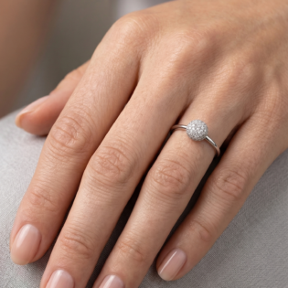 Celestial Spark Pavé Ring - Image 4
