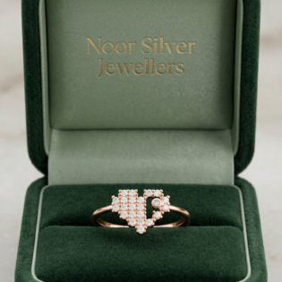 Golden Heart Embrace Ring - Image 3