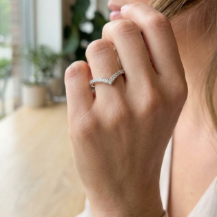 Silver Vow Chevron Ring - Image 2