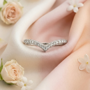 Silver Vow Chevron Ring