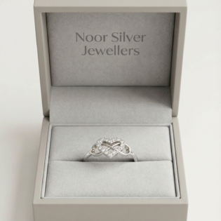 Infinity Heart Promise Ring - Image 2
